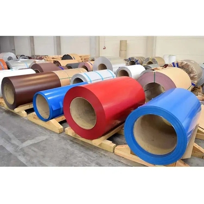 PPGI SECC 아연도강 코일  ID508/610mm 길이가 맞춤화된 0.12 밀리미터