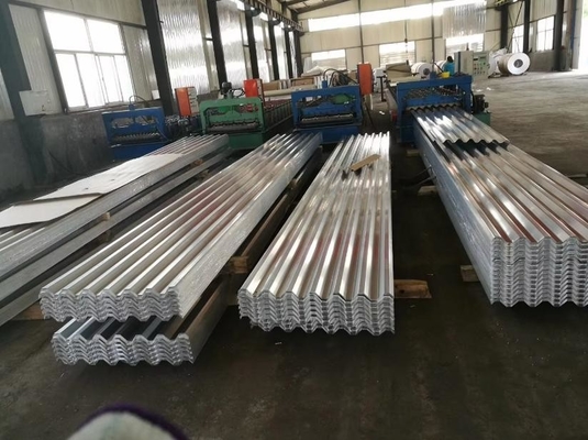 0.5mm 두께  corrugated galvanized 강철 장 S250GD + Z G550 SGCC 너비 1000mm의 지붕 장